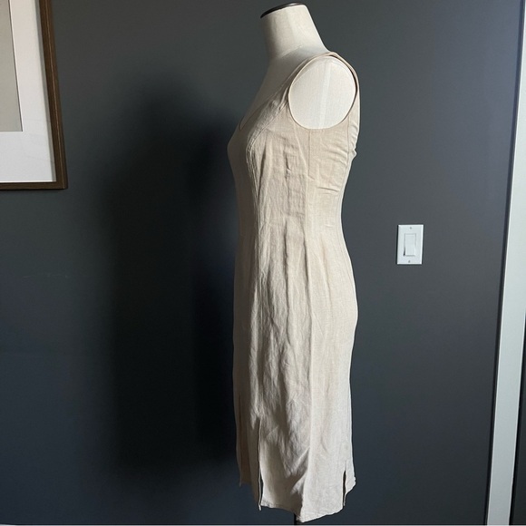 Vintage Escada Beige Linen Dress - Picture 4 of 10